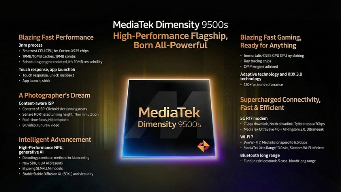 So sánh Dimensity 9500s và Snapdragon 8 Gen 5 về GPU