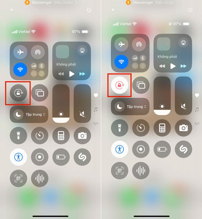 Cách khóa tự động xoay màn hình trên điện thoại iPhone