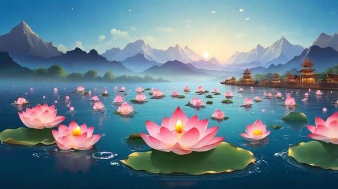 Những hình nền hoa sen cho máy tính