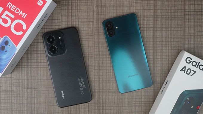 So sánh chi tiết Samsung Galaxy A07 và Redmi 15C