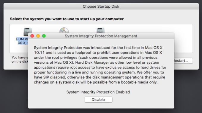 SIP (System Integrity Protection) là cơ chế bảo vệ hệ thống được Apple tích hợp từ macOS El Capitan