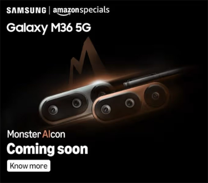 Galaxy M36 sắp ra mắt tại với thiết kế mới và AI mạnh mẽ.