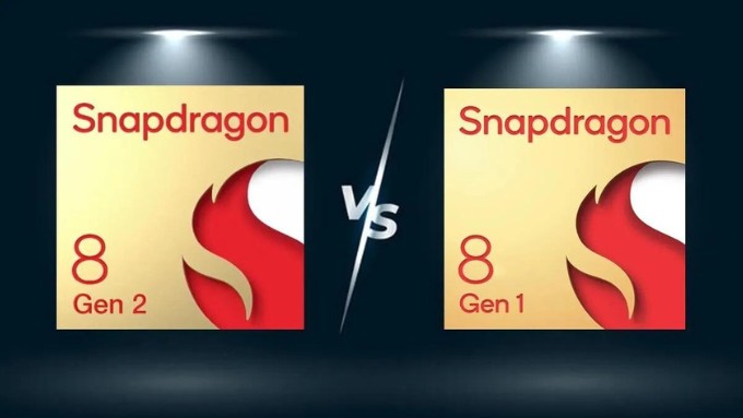 Con chip Snapdragon 8 Gen 2 và Snapdragon 8 Gen 1