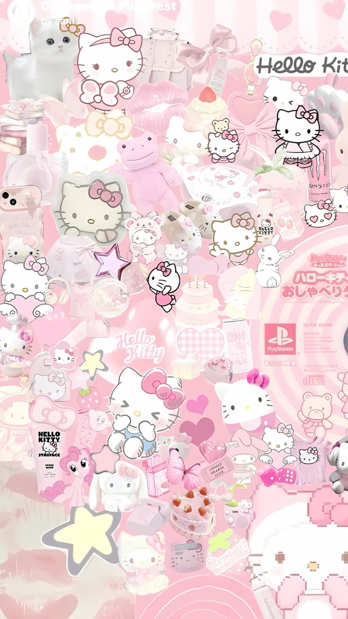 Hello Kitty màu hồng đẹp 3