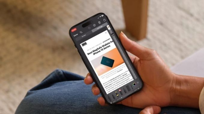 khi nào dùng được tính năng chụp màn hình dài trên iPhone