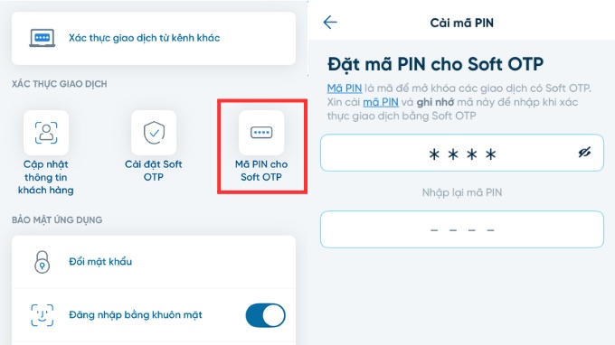 Sử dụng Smart OTP không phụ thuộc vào số điện thoại