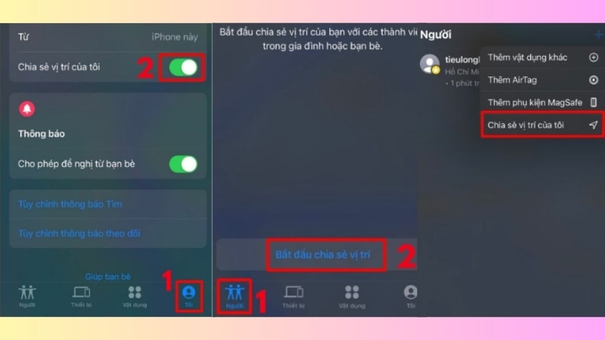 Cách tìm iPhone bị mất qua Find My Friends