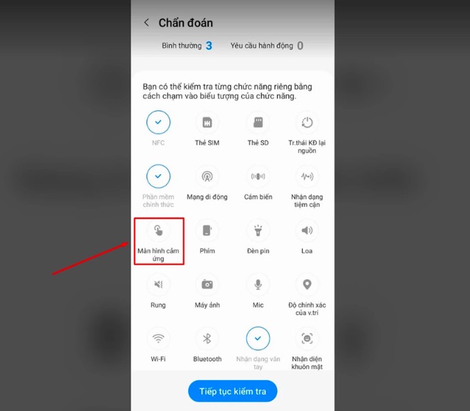Bước 3 test màn hình Samsung bằng ứng dụng Samsung Members