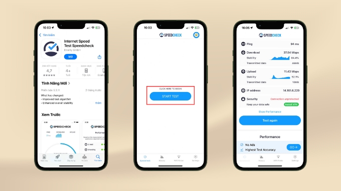 Cách kiểm tra tốc độ WiFi trên điện thoại bằng SpeedCheck