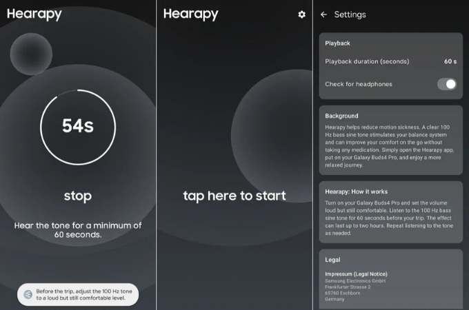 Cách sử dụng ứng dụng Hearapy của Samsung