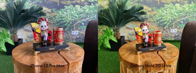 Hình chụp trong nhà của iPhone 12 Pro Max và Galaxy Note 20 Ultra