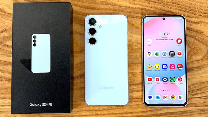 màn hình Galaxy S24 FE được bảo vệ bởi kính Gorilla Glass Victus Plus