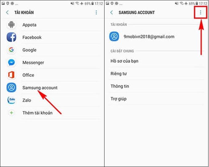 Hướng dẫn cách xóa tài khoản Samsung trên điện thoại