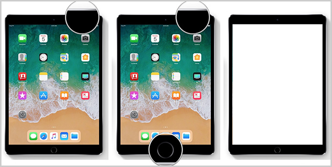 Cách chụp màn hình các dạng iPad có nút Home