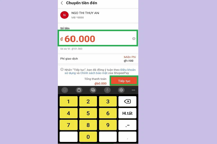 Cách rút tiền từ ShopeePay về tài khoản ngân hàng không liên kết