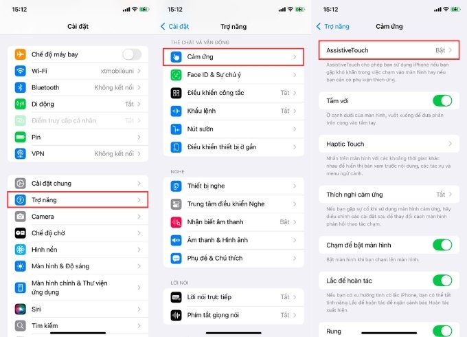 Tắt nguồn iPhone bằng Assistive Touch