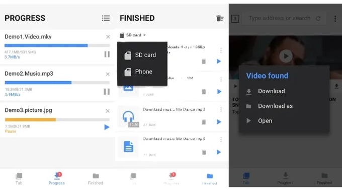 Hướng dẫn tải phim trên Web về điện thoại bằng ứng dụng thứ ba