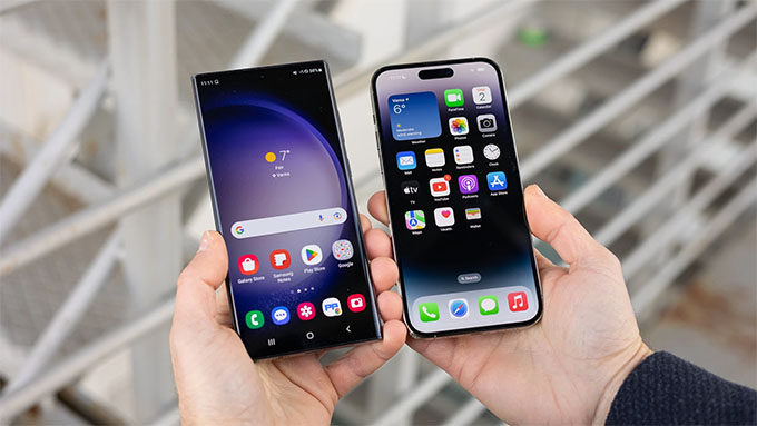 Chất lượng hiển thị xuất sắc trên điện thoại Samsung
