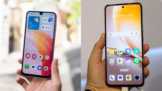 So sánh màn hình Samsung Galaxy A17 5G vs Realme 14 Pro 5G