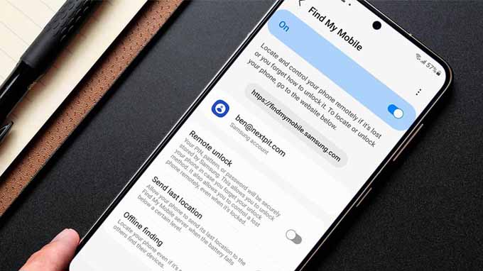 reset điện thoại Samsung bằng Samsung find my mobile