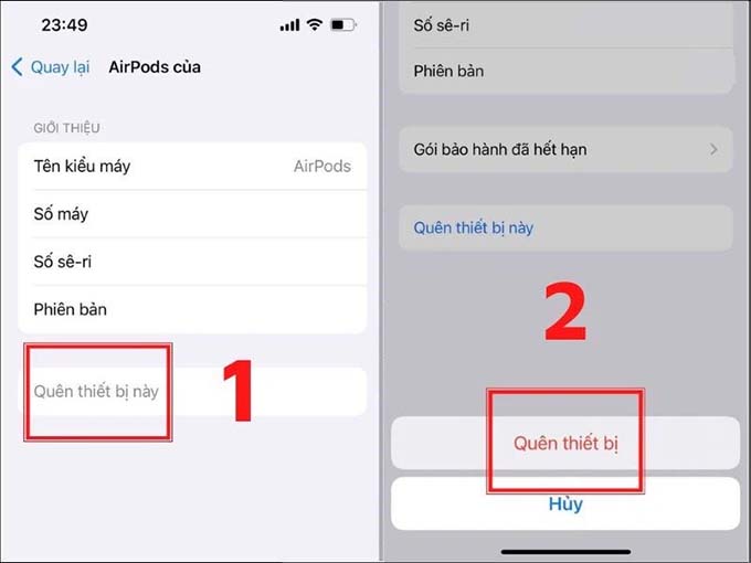 Reset lại Airpods Pro