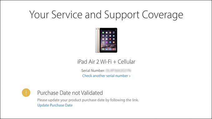 Hướng dẫn cách kiểm tra đời máy iPad bằng số IMEI