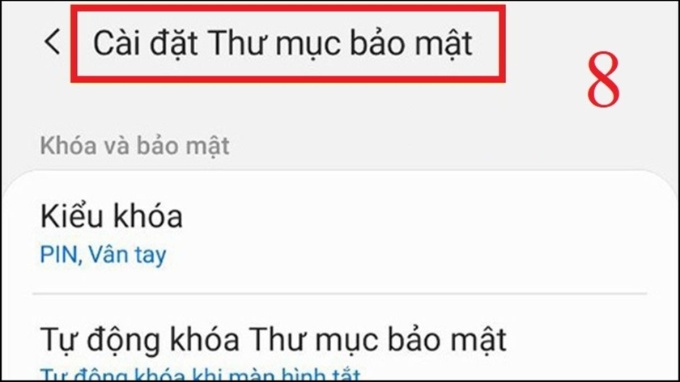Cách khóa ứng dụng trên Samsung bằng dấu vân tay