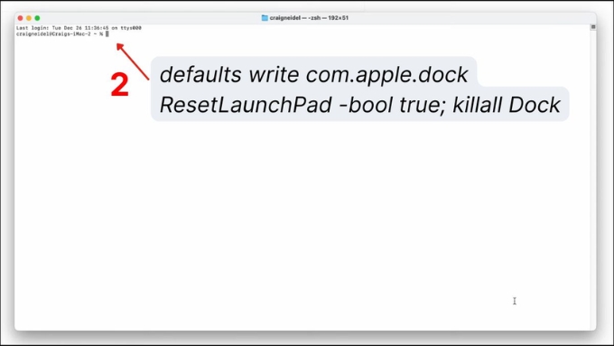 Cách đặt lại (reset) Launchpad bước 2