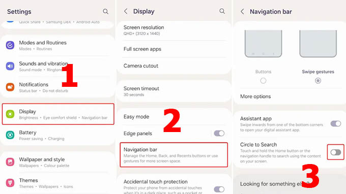 cách bật tính năng khoanh tròn tìm kiếm trên galaxy s24