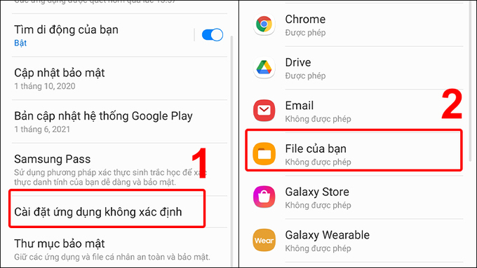 Cách cài đặt file APK trên điện thoại Android
