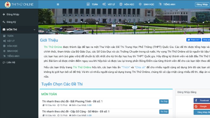 Thi Thử Online