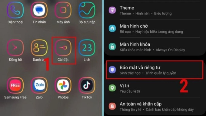 Cách khóa ứng dụng trên Samsung bằng thư mục bảo mật