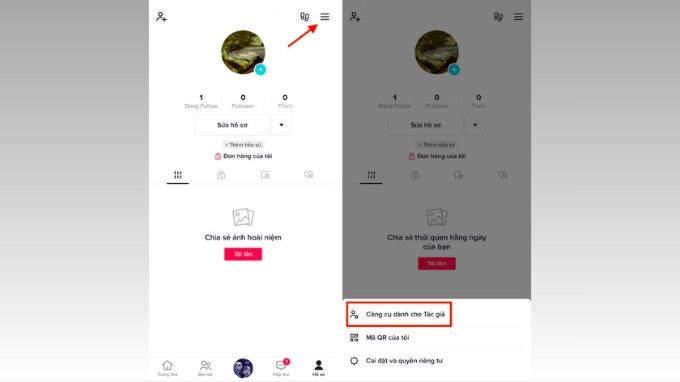 Bước 1 rút tiền trên TikTok về tài khoản ngân hàng