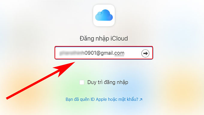Hướng dẫn cách tìm lại tài khoản Apple ID thông qua trang web iCloud