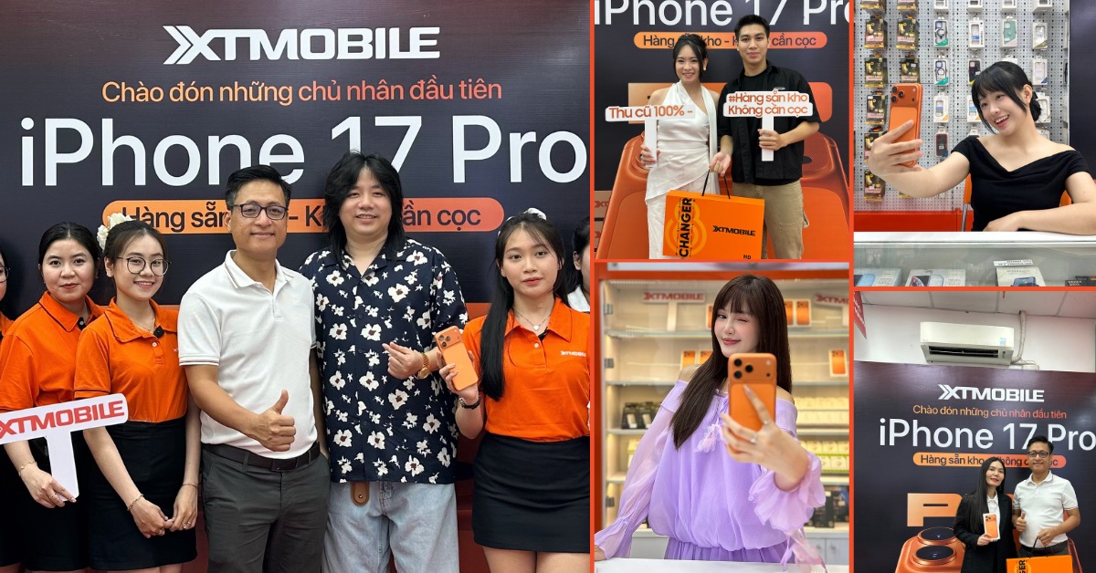 Rộn ràng không khí mở bán iPhone 17 tại XTmobile: Thu hút nhiều KOL, KOC ghé thăm!