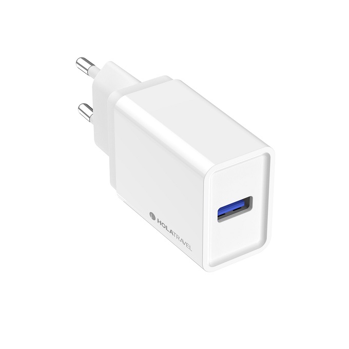 Vật liệu nhựa không chỉ bền bỉ, đảm bảo cho củ sạc HoLaTravel T1 USB-A 18W