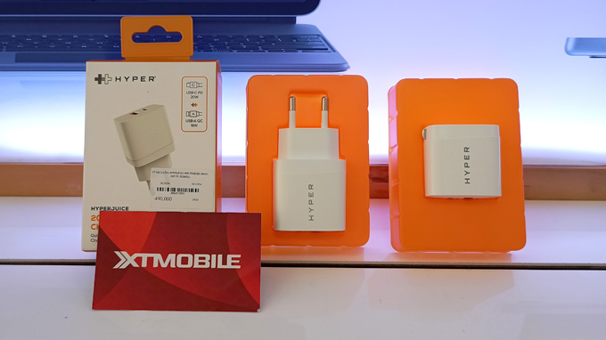 Củ sạc 2 cổng Hyperjuice 20W có 2 kiểu thiết kế chấu