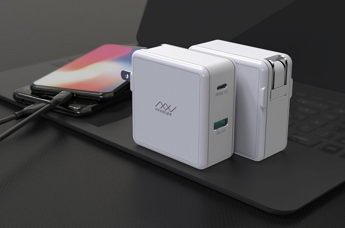 Củ sạc Innostyle 46.5W với thiết kế gọn gàng