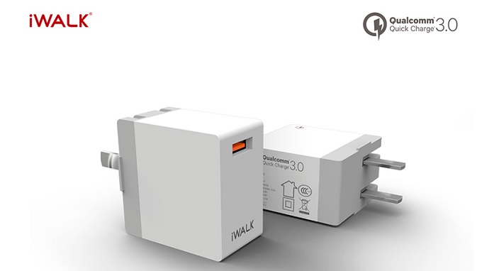Cốc sạc nhanh iWalk có hỗ trợ công nghệ sạc nhanh Quick Charge 3.0
