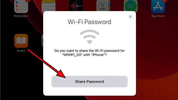 Cách chia sẻ Wi-Fi trên iPhone sang iPad