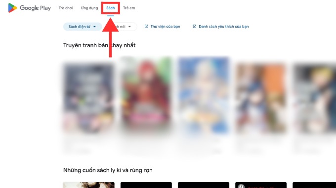 Cách tải Google Play Books trên máy tính