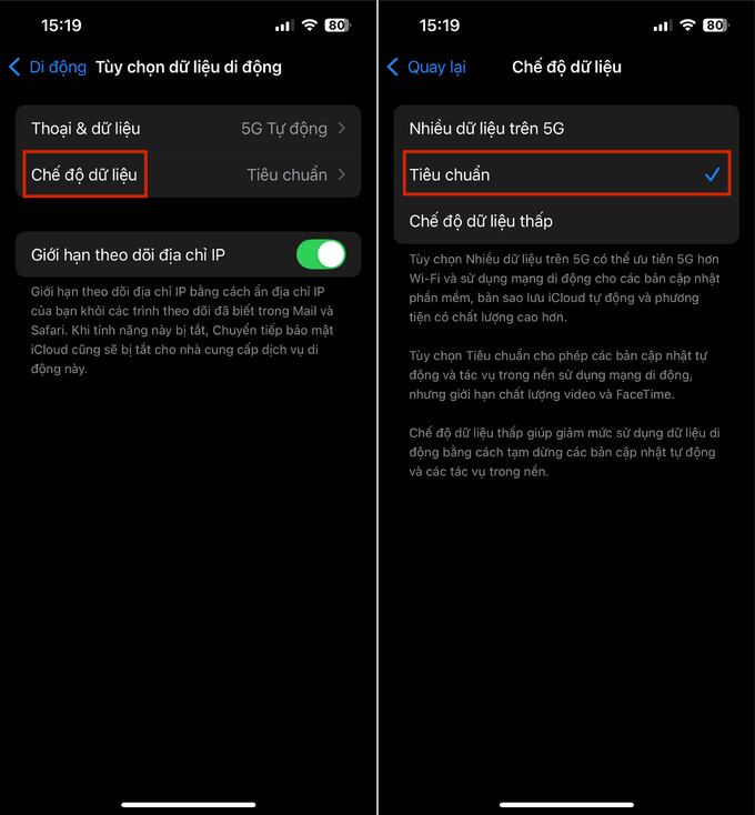 Cách tắt tiết kiệm dữ liệu trên điện thoại iPhone