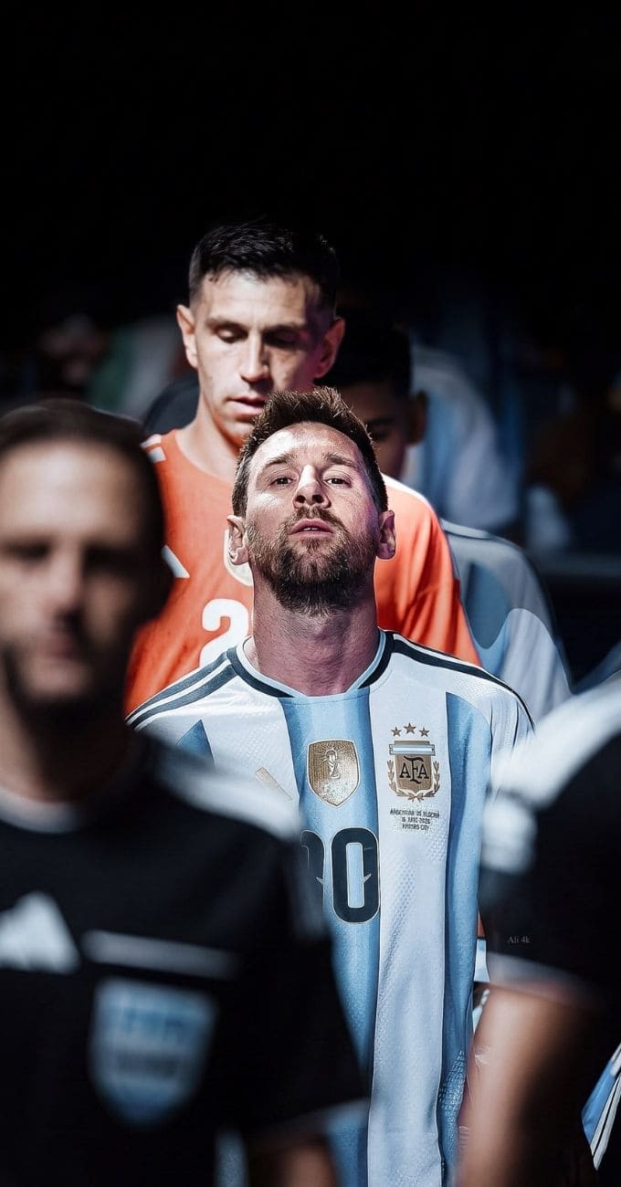 Hình nền Messi trong màu áo Đội tuyển Argentina