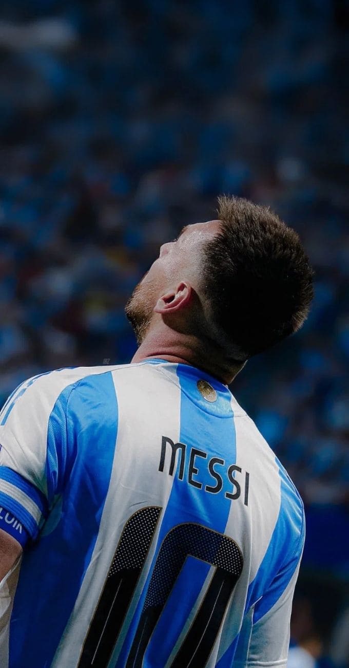 Hình nền Messi trong màu áo Đội tuyển Argentina