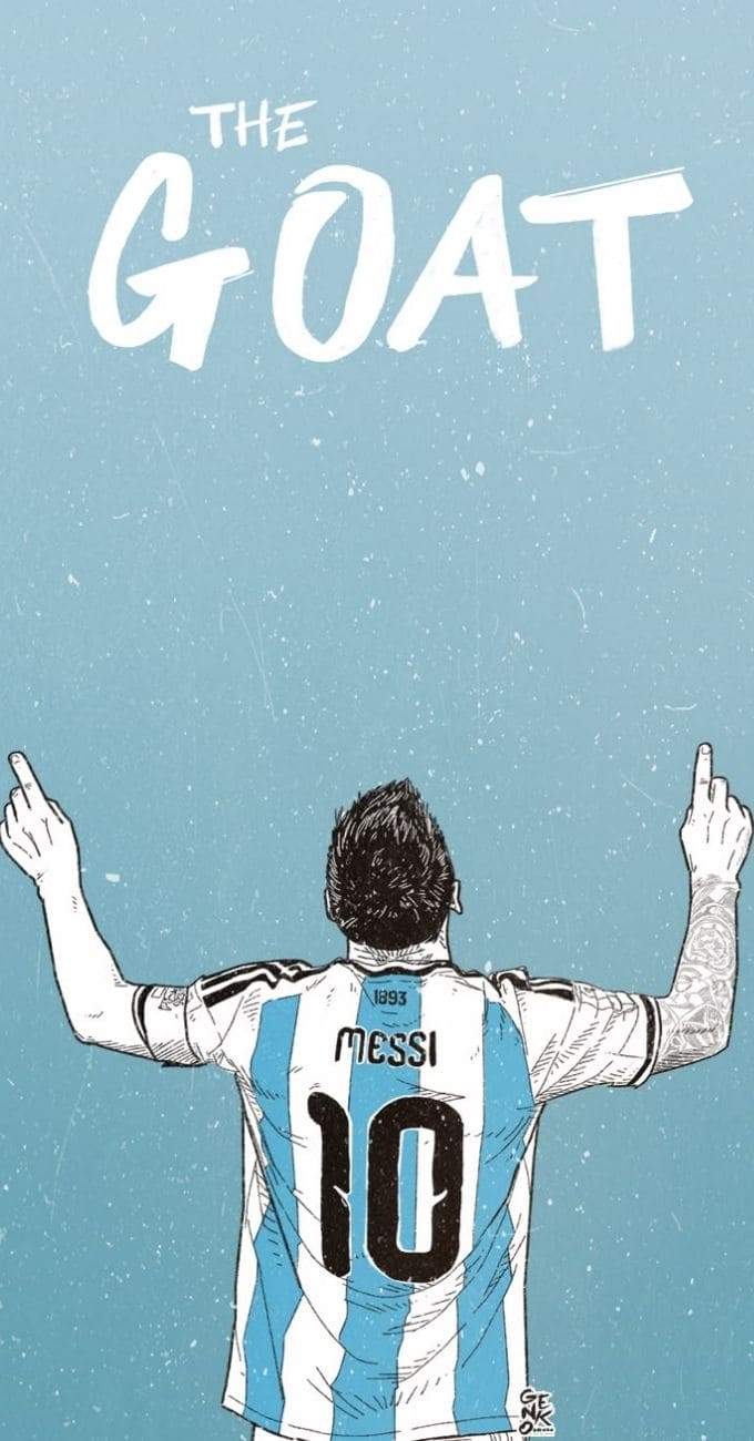 Hình nền Messi nghệ thuật, hoạt hình