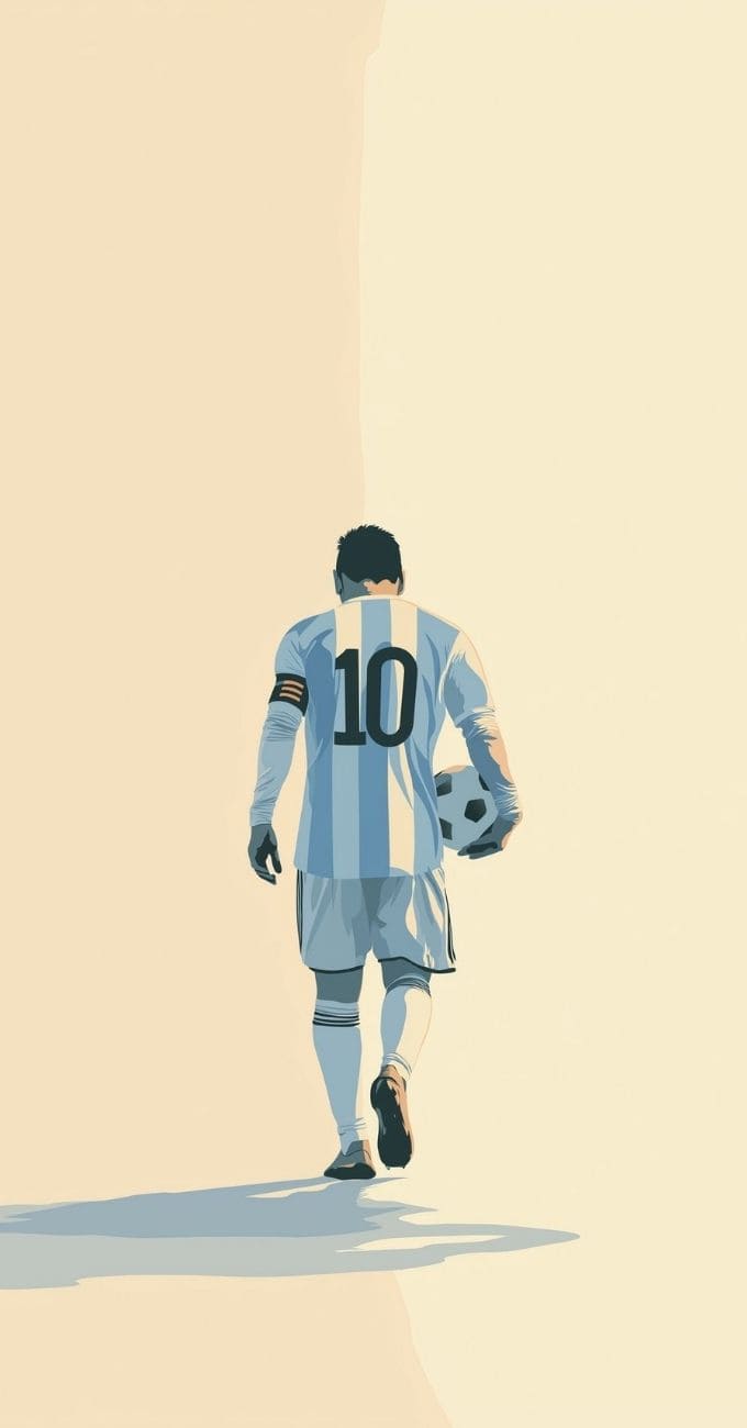 Hình nền Messi nghệ thuật, hoạt hình