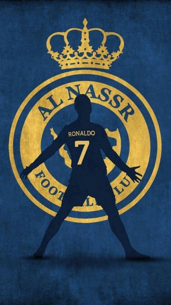 Hình nền Ronaldo trong màu áo đội tuyển quốc gia và Al Nassr