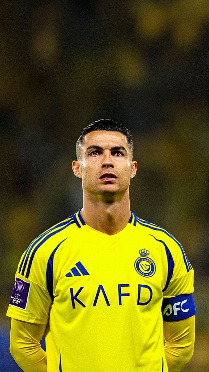 Hình nền Ronaldo trong màu áo đội tuyển quốc gia và Al Nassr