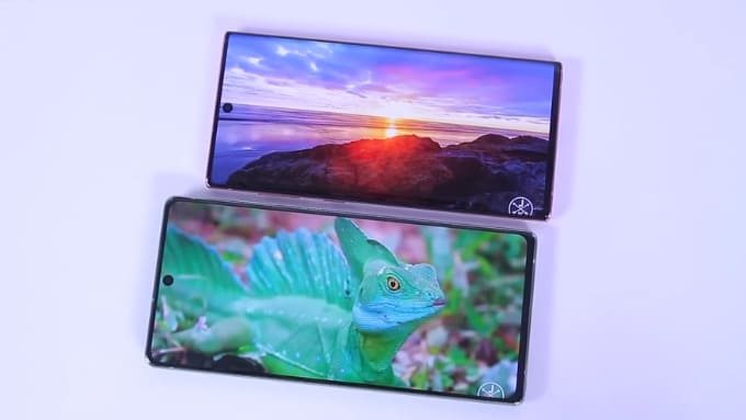Galaxy Note10 lại tập trung vào sự cân đối giữa trải nghiệm hiển thị