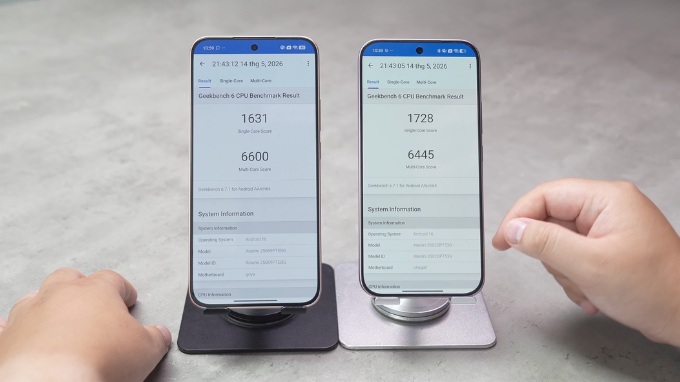 So sánh Xiaomi 17T và Xiaomi 15T về hiệu năng